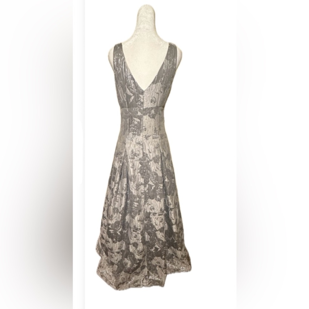 Aidan Mattox sleeveless gown, size 0 (though it might fit a 2) Gray/silver - Picture 3 of 6